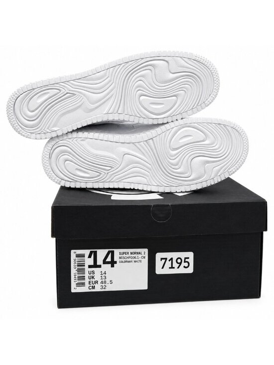 MSCHF Super Normal 2 Common White Leather Sneakers Men’s 14 New in Box main image 7